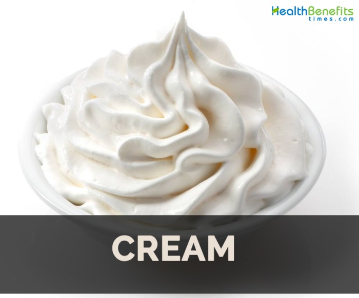 Cream Facts, Health Benefits and Nutritional Value