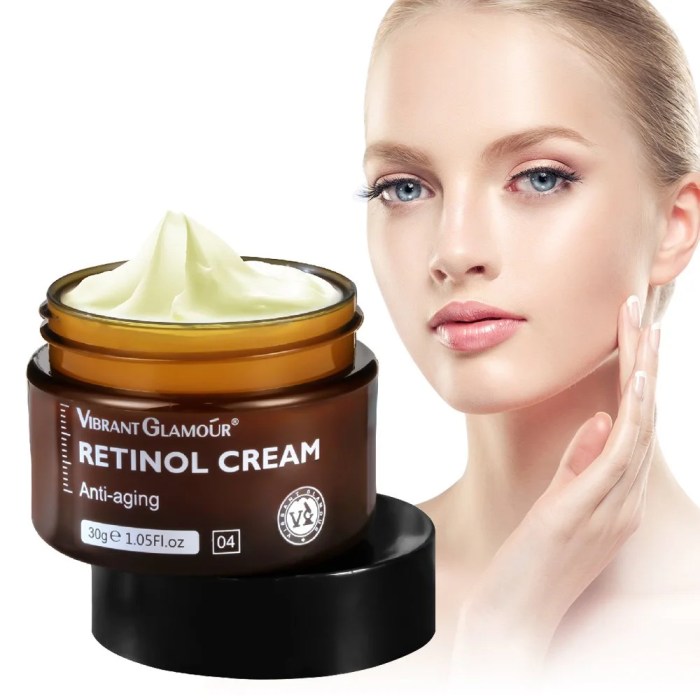VIBRANT GLAMOUR Retinol Face Cream Moisturizing Fade Fine Lines Firming Lifting wrinkle Anti ...