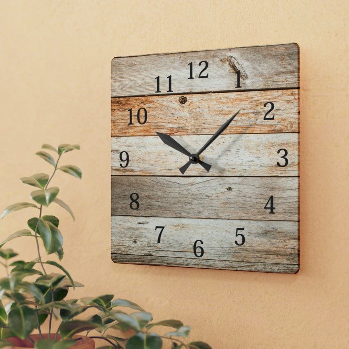 Rustic Wood Wall Clock Rustic Wood Wall Art Rustic Wall - Etsy
