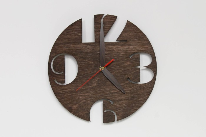 Rustic Wall Clock Wooden Wall Clock Wood Clock Modern Wall - Etsy