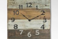 Rustic Wood Clocks for Rustic Wall Decor in Orange by Goathopper